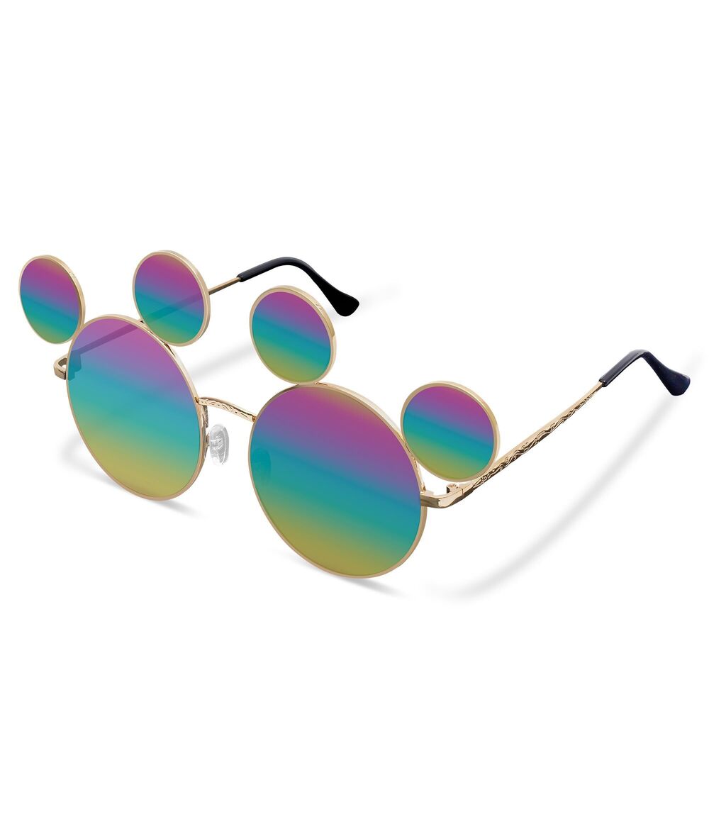 1265 Mouse Ears Sunglasses Cartoon Mouse Shape Sun Glasses with Case